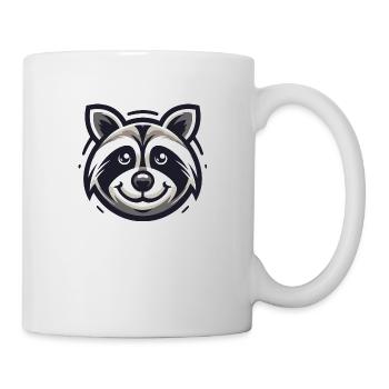 Waschbär Nachtfänger - Tasse - Weiß - Rechts