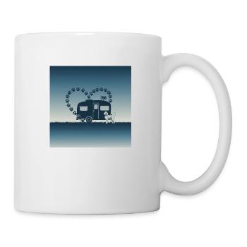 Entdecke unser hochwertiges Camperliebe 50+ Shirt - Tasse - Weiß - Rechts