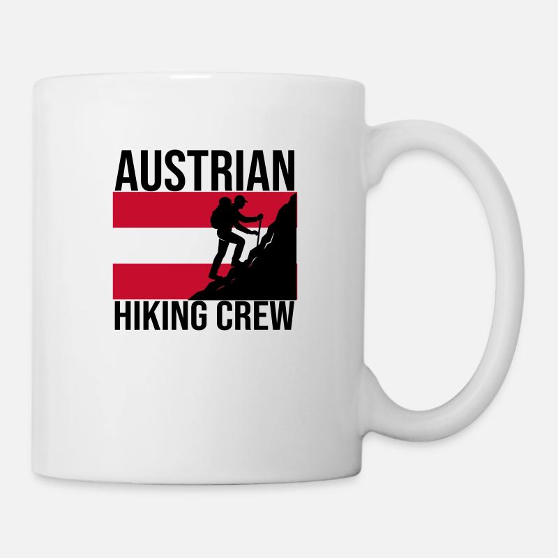Austrian Hiking Crew Chemise de randonnée - Mug blanc - blanc