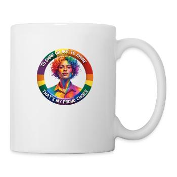 Fierté arc-en-ciel - Mug blanc - blanc - Droite