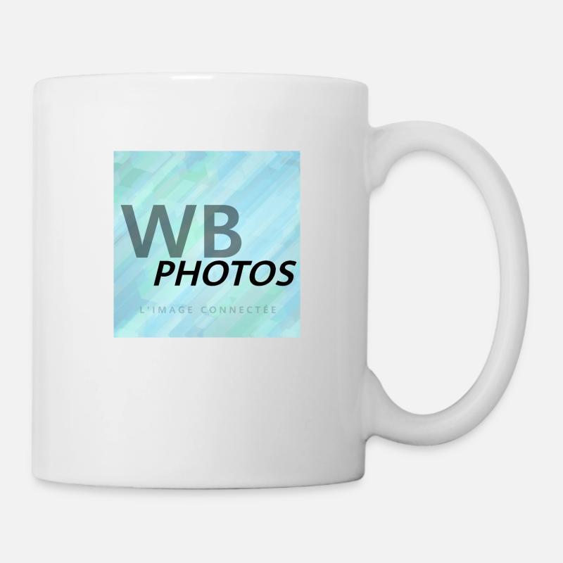 LIGHT BLUE WBP LOGO - Mug - white