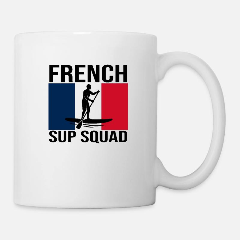 Chemise de paddle French SUP Squad - Mug blanc - blanc