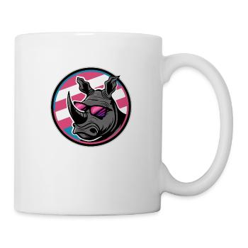 Nashorn Cool Comic - Tasse - Weiß - Rechts