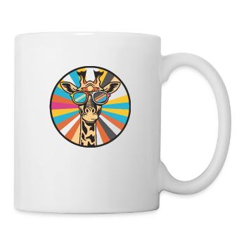 Giraffe Cool Comic - Tasse - Weiß - Rechts