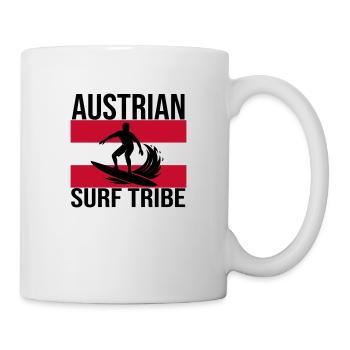 Austrian Surf Tribe Surfshirt - Tasse - Weiß - Rechts