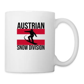 Austrian Snow Division Snowboard Tee - Tasse - Weiß - Rechts