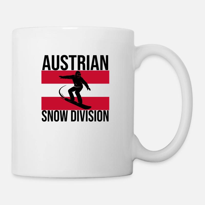 T-shirt de snowboard Austrian Snow Division - Mug blanc - blanc