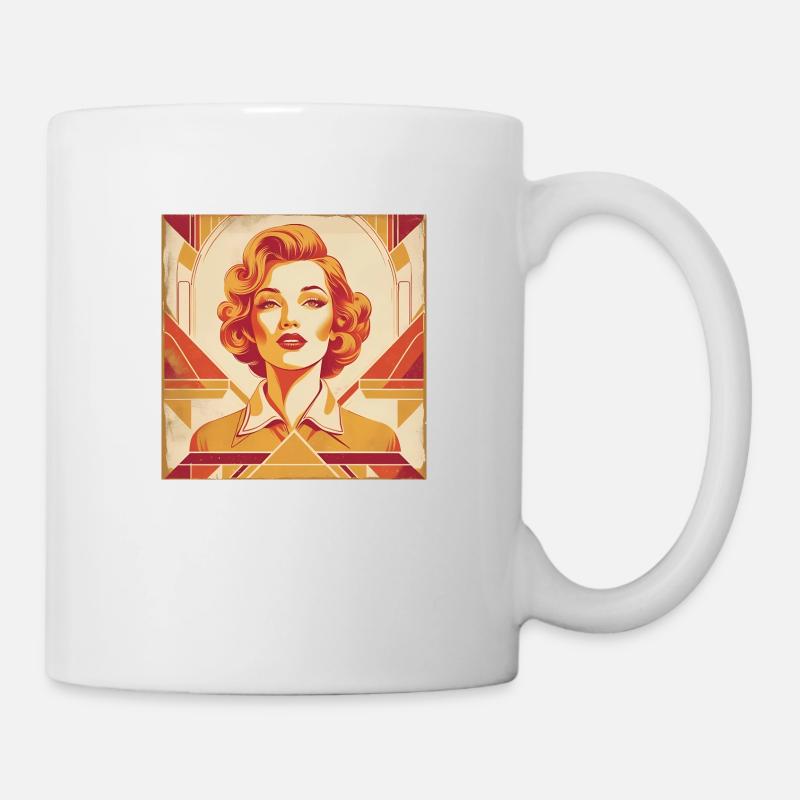 Retro Design - Tasse - Weiß