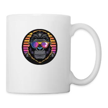 Gorilla Comic Cool - Tasse - Weiß - Rechts