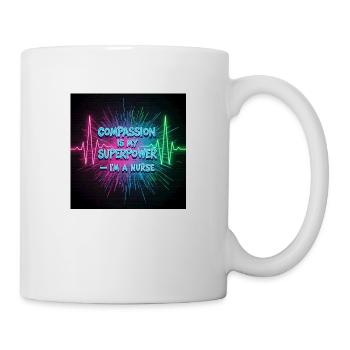 Chemise design d’infirmière en congé - Mug blanc - blanc - Droite