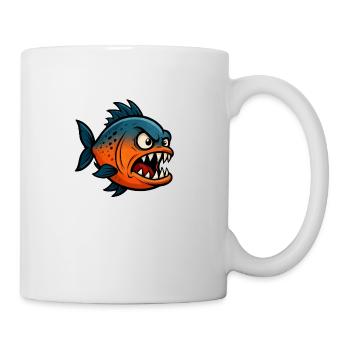 Piranha Comic - Mug - white - Right