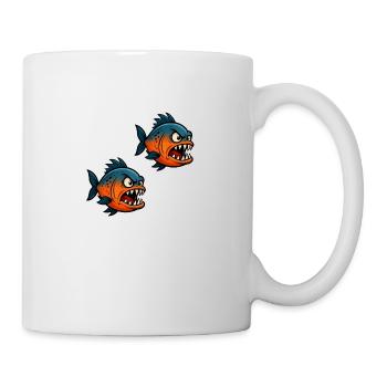 Piranha Bande dessinée 2 - Mug blanc - blanc - Droite