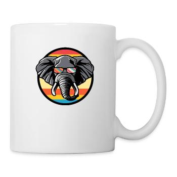 Elephant Comic Cool - Mug - white - Right