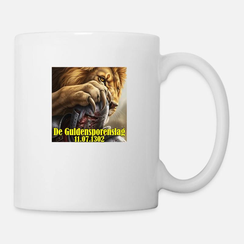 De Guldensporenslag 11.07.1302 - Mug - white