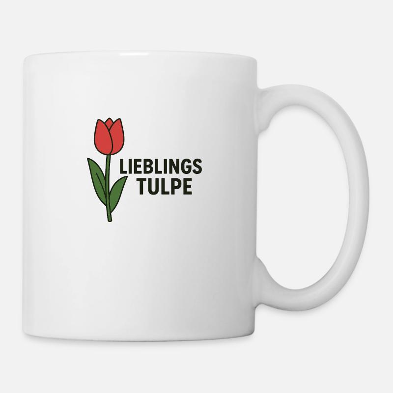 TULIPE PRÉFÉRÉE - Mug blanc - blanc