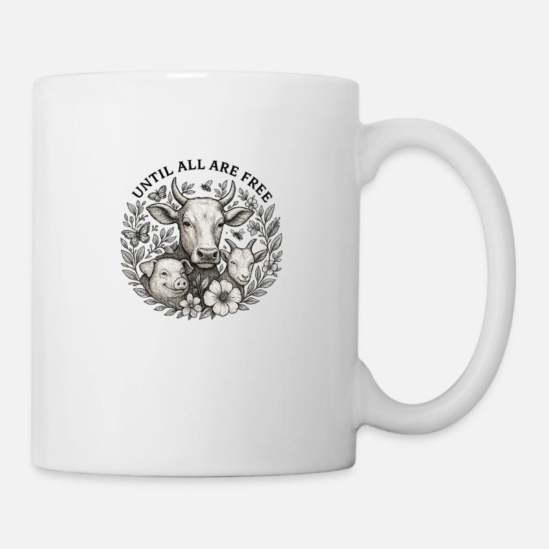 Until All Are Free s/w - Tasse - Weiß