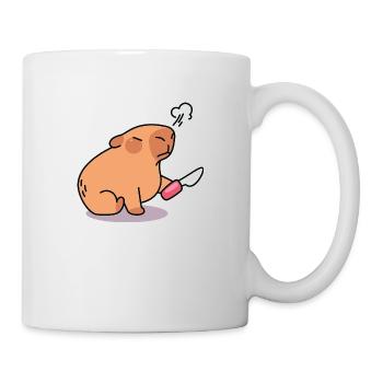 Capybara with an Angry and Cute Look - Mug - white - Right