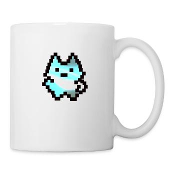 Kleiner Pixel-Kerl - Tasse - Weiß - Rechts