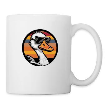 Gans Comic Cool - Tasse - Weiß - Rechts