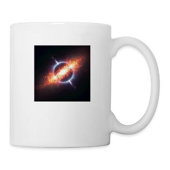 Kosmischer Orbit Kunstdruck - Tasse - Weiß - Rechts