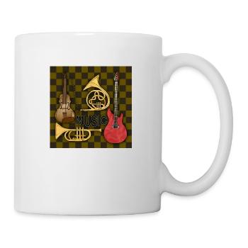 Musikinstrumente - Tasse - Weiß - Rechts