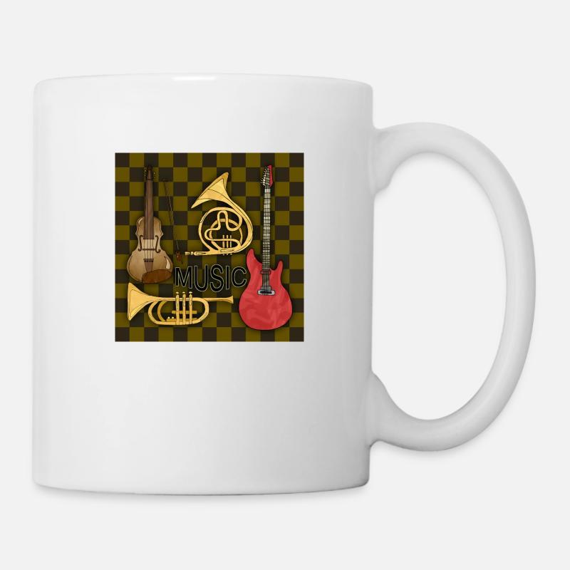 Instruments de musique - Mug blanc - blanc