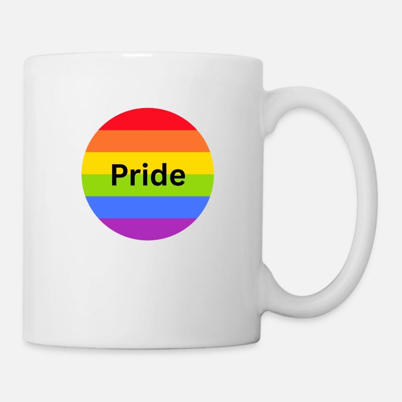 Drapeau de la fierté - Mug blanc - blanc