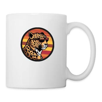 Leopard Comic Cool - Tasse - Weiß - Rechts