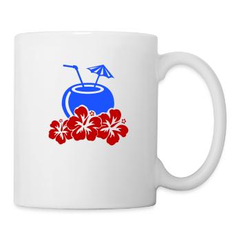 cocktail hibiskus - Tasse - Weiß - Rechts