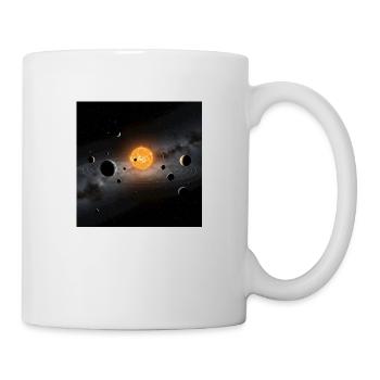 T-shirt Galaxy noir à motif sténopé - Mug blanc - blanc - Droite