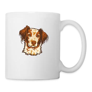 Epagneul Breton - Portrait - 20250606 - Tasse - Weiß - Rechts