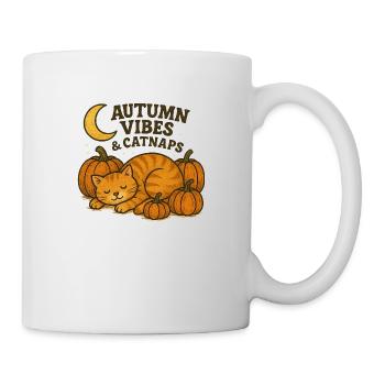 Autumn Catnap Pumpkin Mood - Mug - white - Right