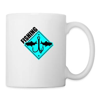 Fishing Fishing Fishing Hooks - Mug - white - Right