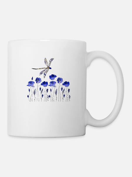 Libelle - Tasse - Weiß