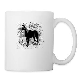 Pferd - Tasse - Weiß - Rechts