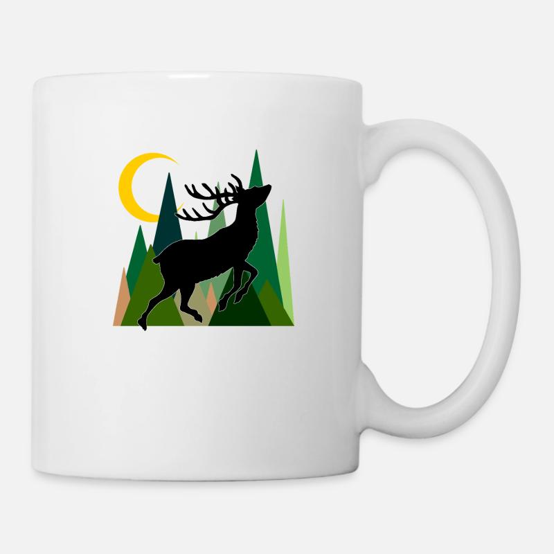 Hirsch - Tasse - Weiß