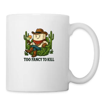 Too Fancy to Kill - Tofu Cowboy - Tasse - Weiß - Rechts