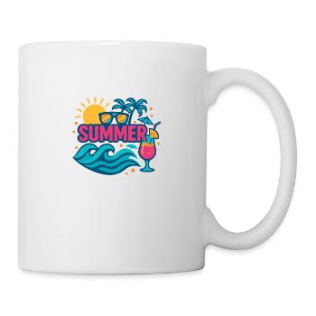 summer design, T-shirt - Mug - white - Right