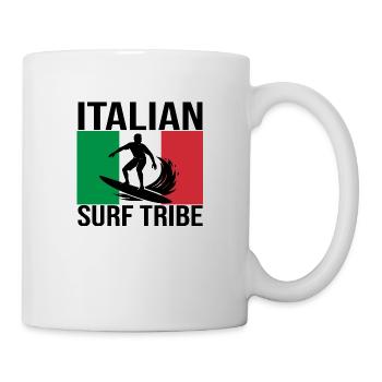Italian Surf Tribe Surfshirt - Tasse - Weiß - Rechts