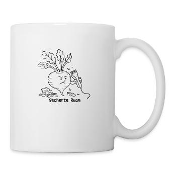 Gscherte Ruam Herzerlmadl boarisch - Tasse - Weiß - Rechts