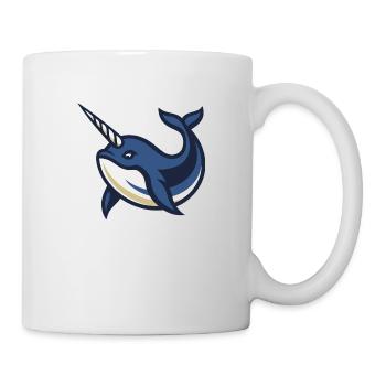 Narwal-Ozean-Horn - Tasse - Weiß - Rechts