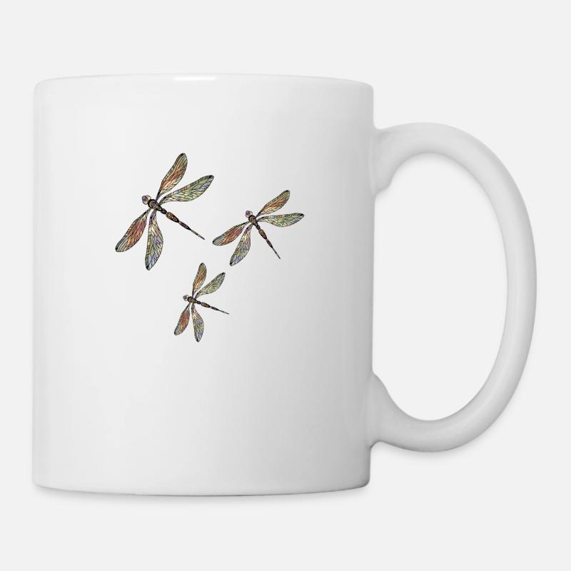 Libellules - Mug blanc - blanc