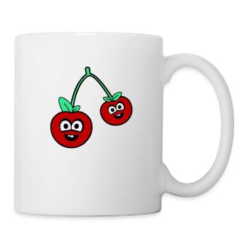 Cerises 02 - Mug blanc - blanc - Droite