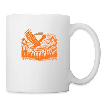 Berge-wilde Natur - Tasse - Weiß - Rechts