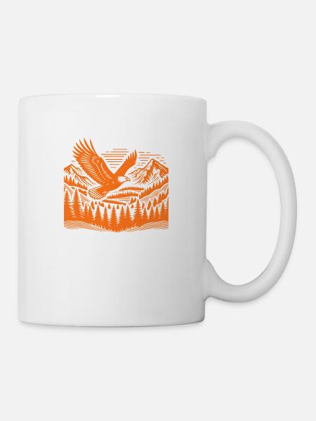 Berge-wilde Natur - Tasse - Weiß