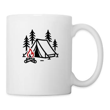 Tent Campfire Nature - Mug - white - Right