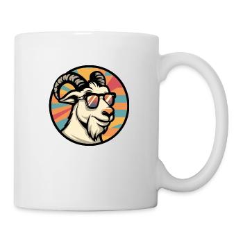 Bergziege Comic Cool - Tasse - Weiß - Rechts