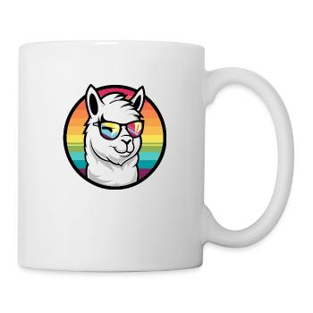 Alpaca Llama Cool Comic - Mug - white - Right