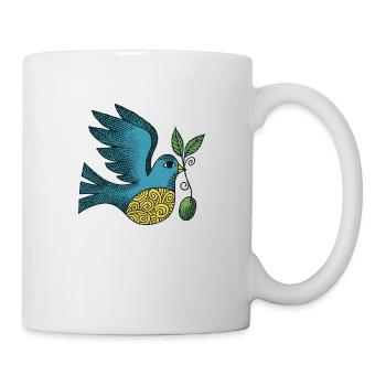 Retro Peace Dove - Mug - white - Right