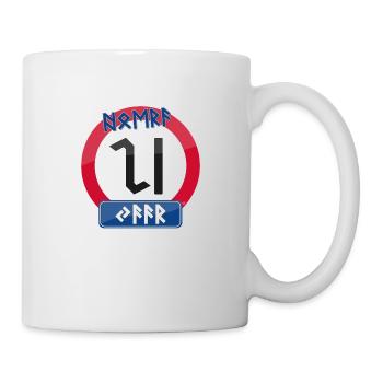 Hooray 20 years in runes - Mug - white - Right